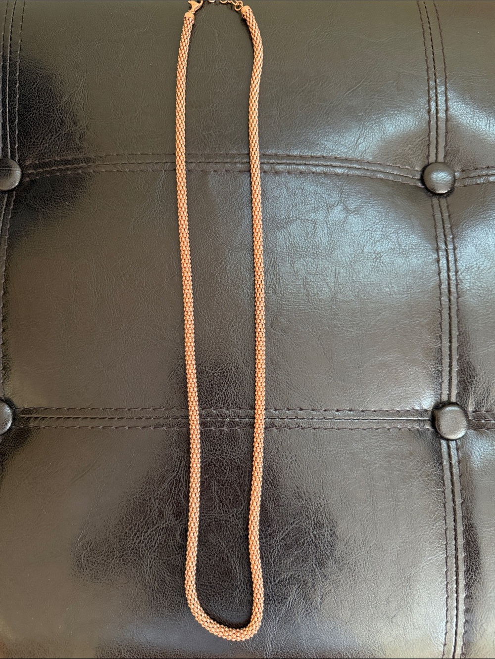Women's Rose Gold Rope Chain Necklace - Elegant Everyday Accessory